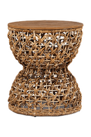 Hourglass Shaped Wooden Stool | dBodhi Rebana Sopran | Oroatrade.com