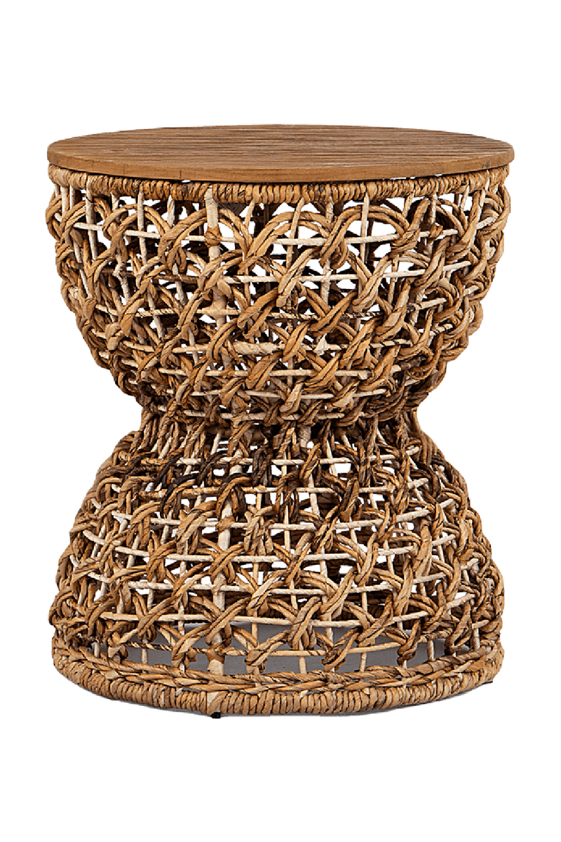 Hourglass Shaped Wooden Stool | dBodhi Rebana Sopran | OROA TRADE