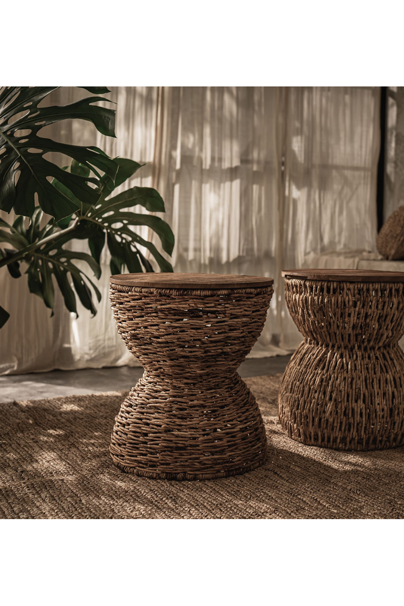 Hourglass Weaved Stool | dBodhi Rebana Alto | OROA TRADE