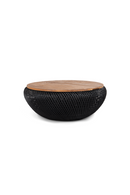 Black Rattan Storage Coffee Table | dBodhi Wave | Oroatrade.com