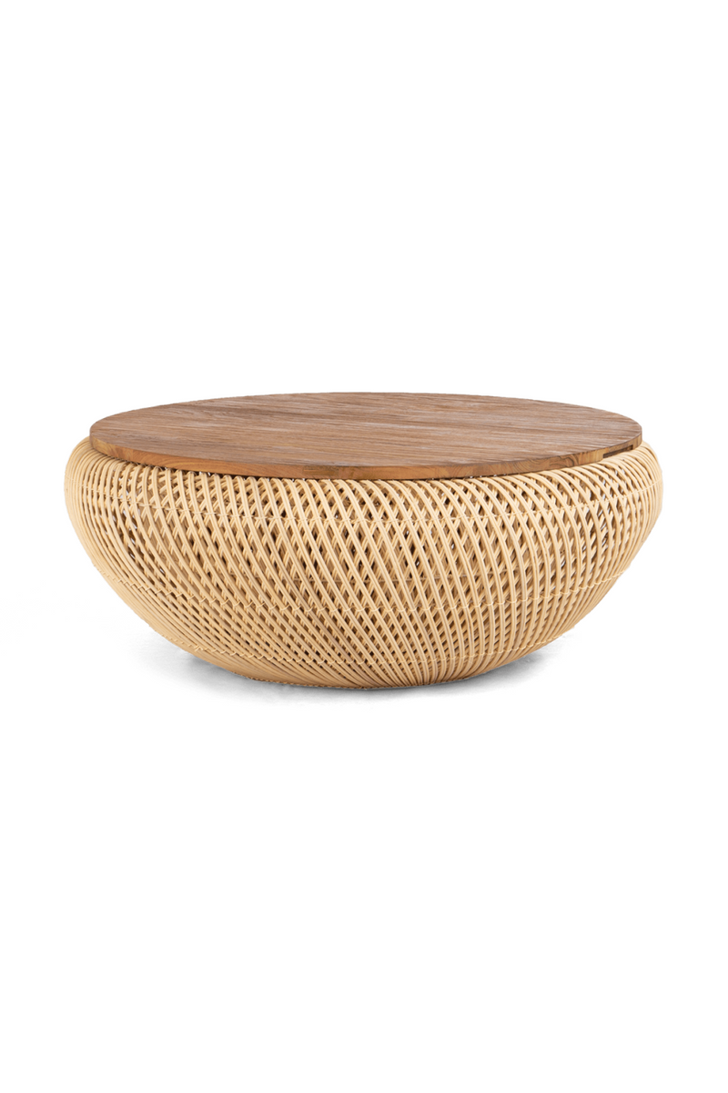 Round Interlaced Rattan Coffee Table | Bodhi Wave | Oroatrade.com