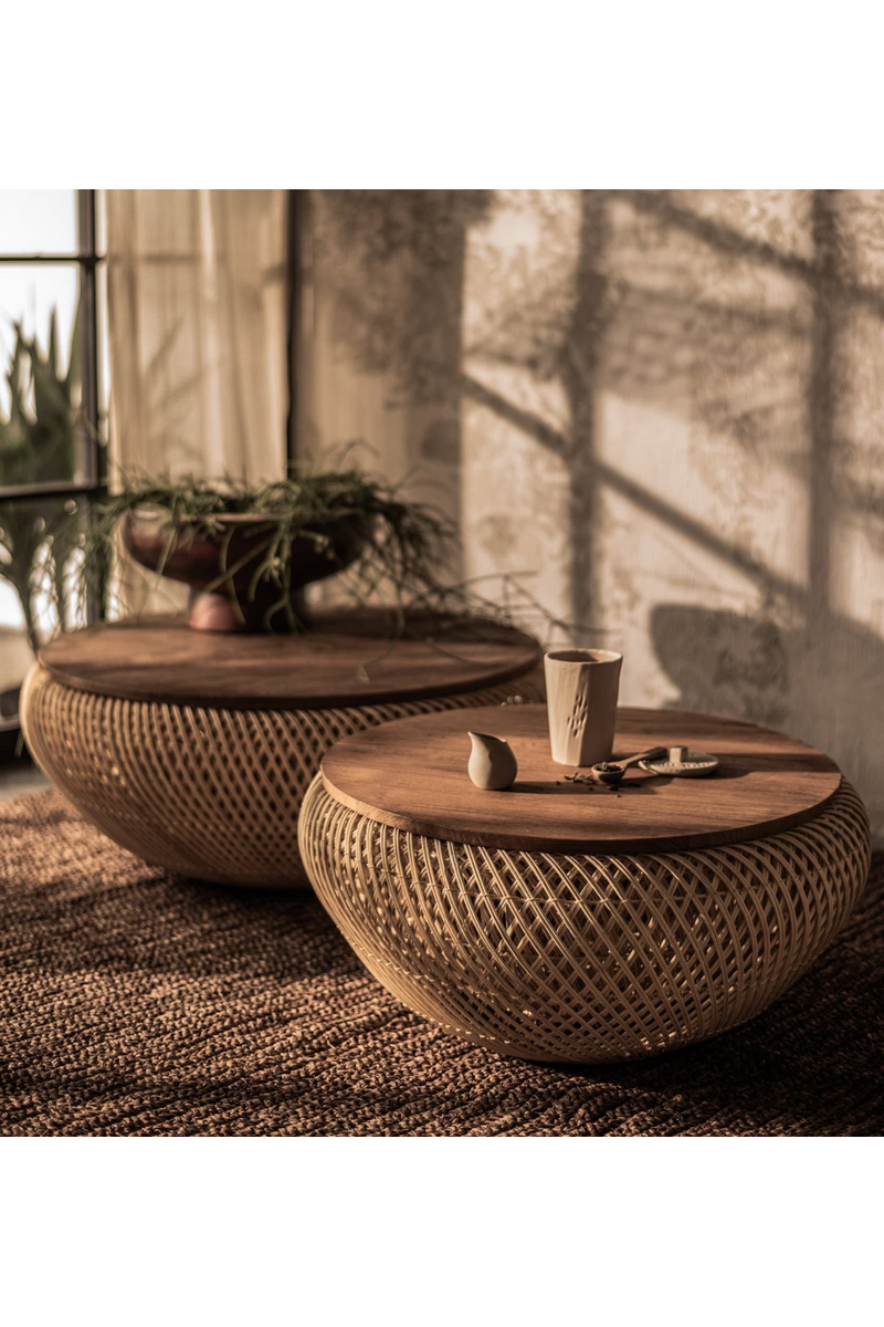 Round Interlaced Rattan Coffee Table | Bodhi Wave | Oroatrade.com