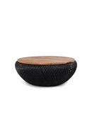 Black Rattan Storage Coffee Table | dBodhi Wave | Oroatrade.com
