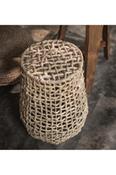 Pear-Shaped Lidded Abaca Laundry Basket | dBodhi Sumbing | Oroatrade.com