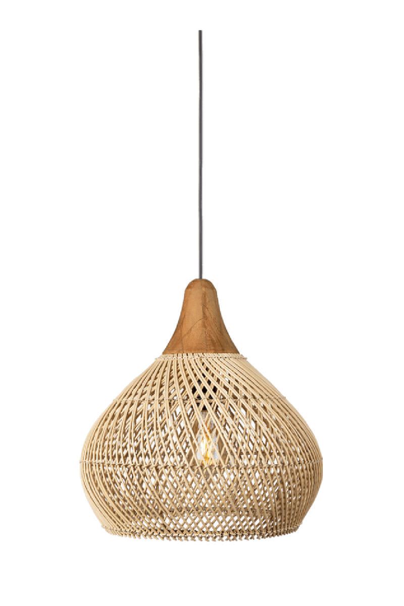 Modern Braided Rattan Hang Lamp | dBodhi Bell | OROA TRADE