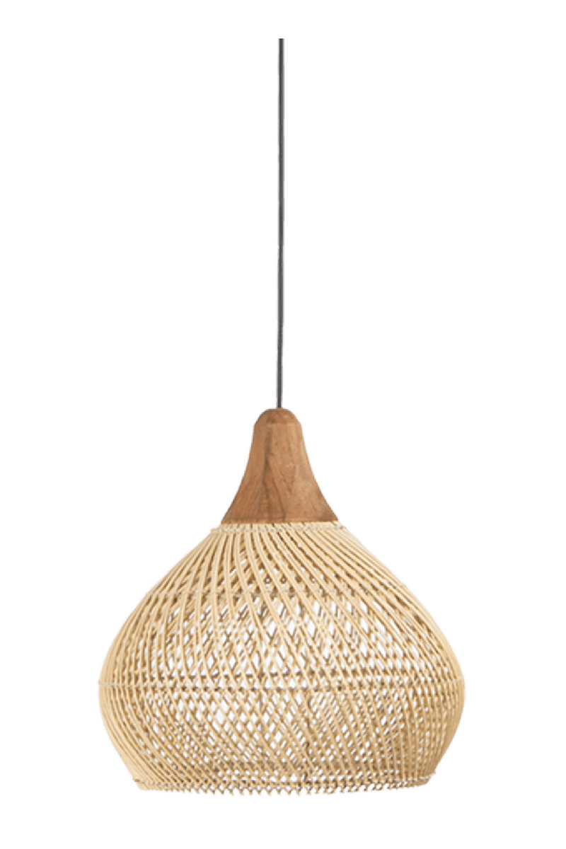 Modern Braided Rattan Hang Lamp | dBodhi Bell | OROA TRADE