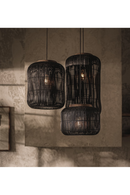 Black Rattan Hanging Lamp | dBodhi Barrel | OROA TRADE