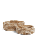 Round Woven Abaca Low Basket Set (2) | dBodhi Caterpillar Ambang | Oroatrade.com