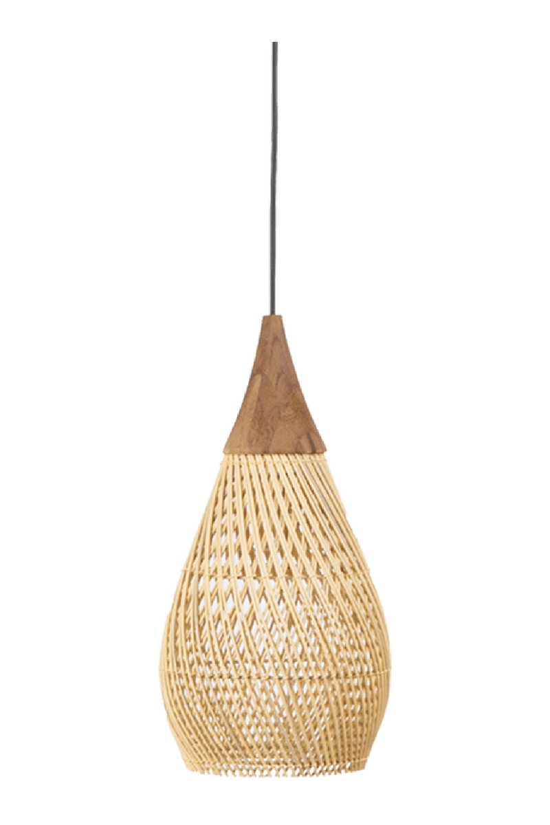 Rustic Natural Rattan Hang Lamp | dBodhi Horn | OROA TRADE