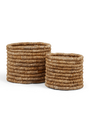 Round Woven Abaca Basket Set (2) - M | dBodhi Caterpillar Ambang | Oroatrade.com