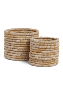 Round Woven Abaca Basket Set (2) - M | dBodhi Caterpillar Ambang | Oroatrade.com