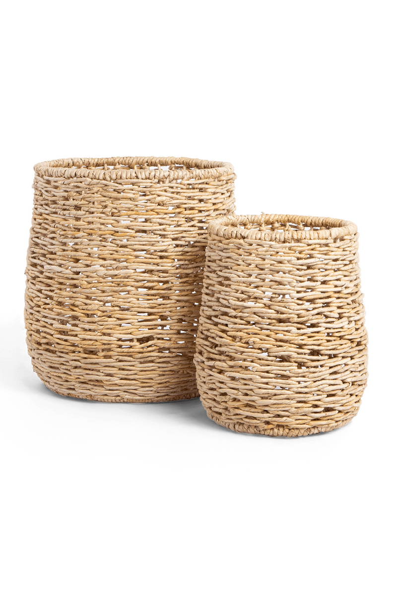 Round Abaca Basket Set (2) | dBodhi Raung | Oroatrade.com