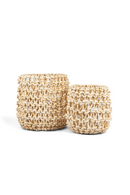 Round Interlaced Abaca Basket | dBodhi Banda | OROA TRADE