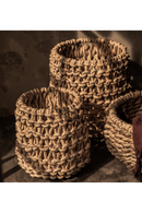 Round Interlaced Abaca Basket | dBodhi Banda | OROA TRADE