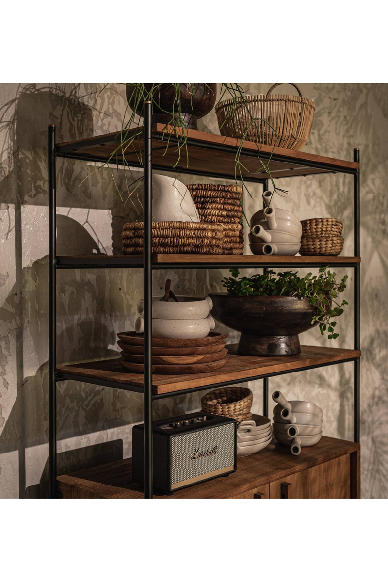 Wooden Cabinet With Open Shelves | dBodhi Outline | Oroatrade.com