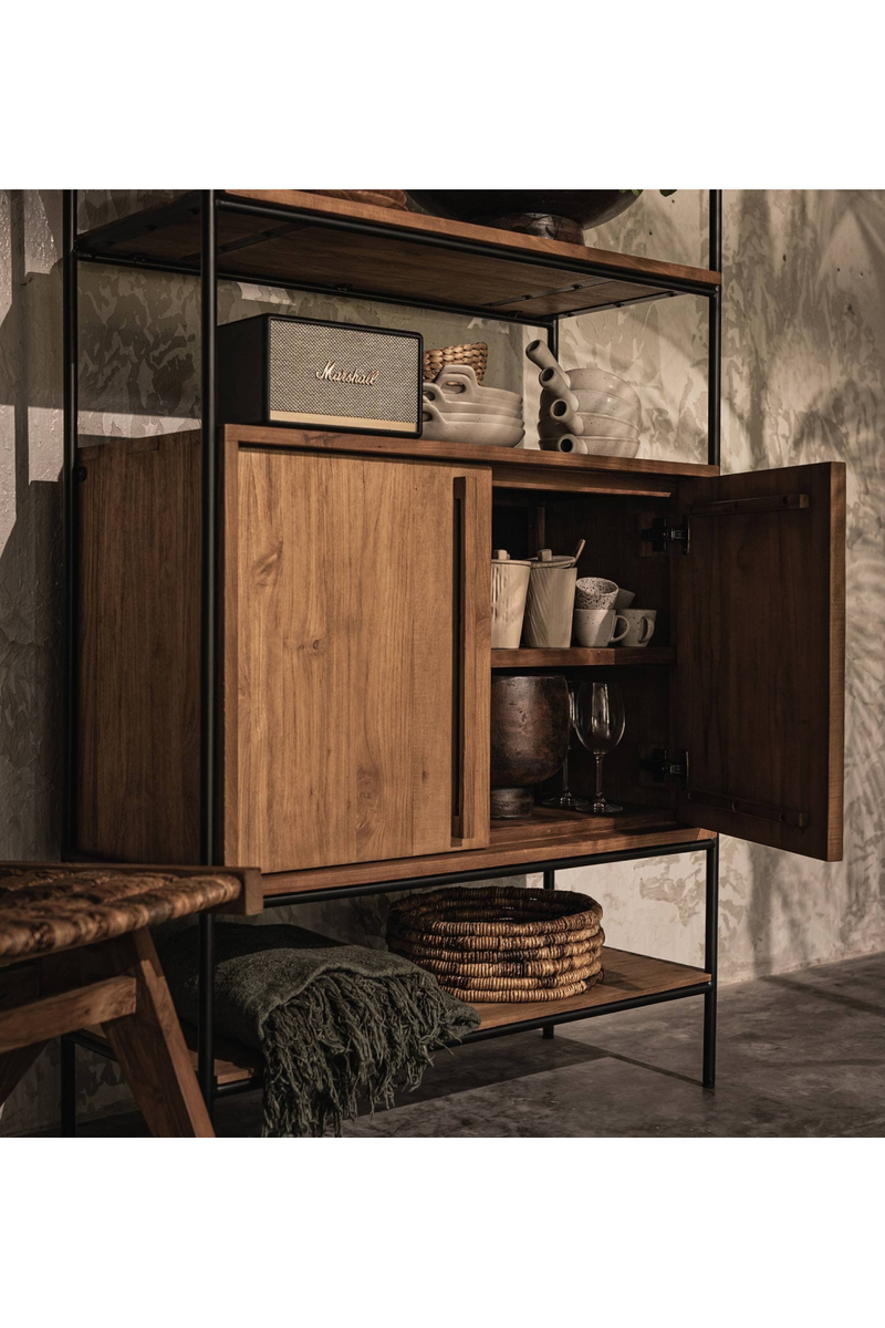 Wooden Cabinet With Open Shelves | dBodhi Outline | OROA TRADE