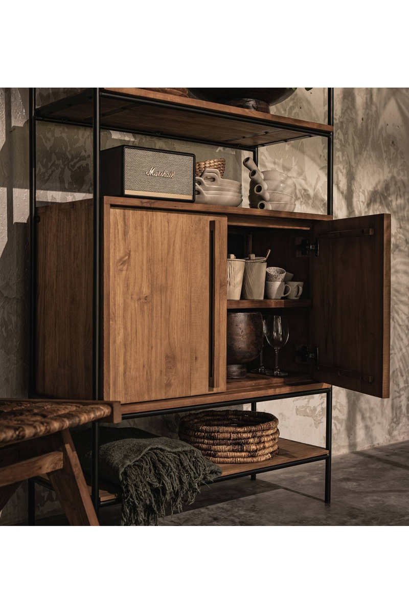 Wooden Cabinet With Open Shelves | dBodhi Outline | Oroatrade.com