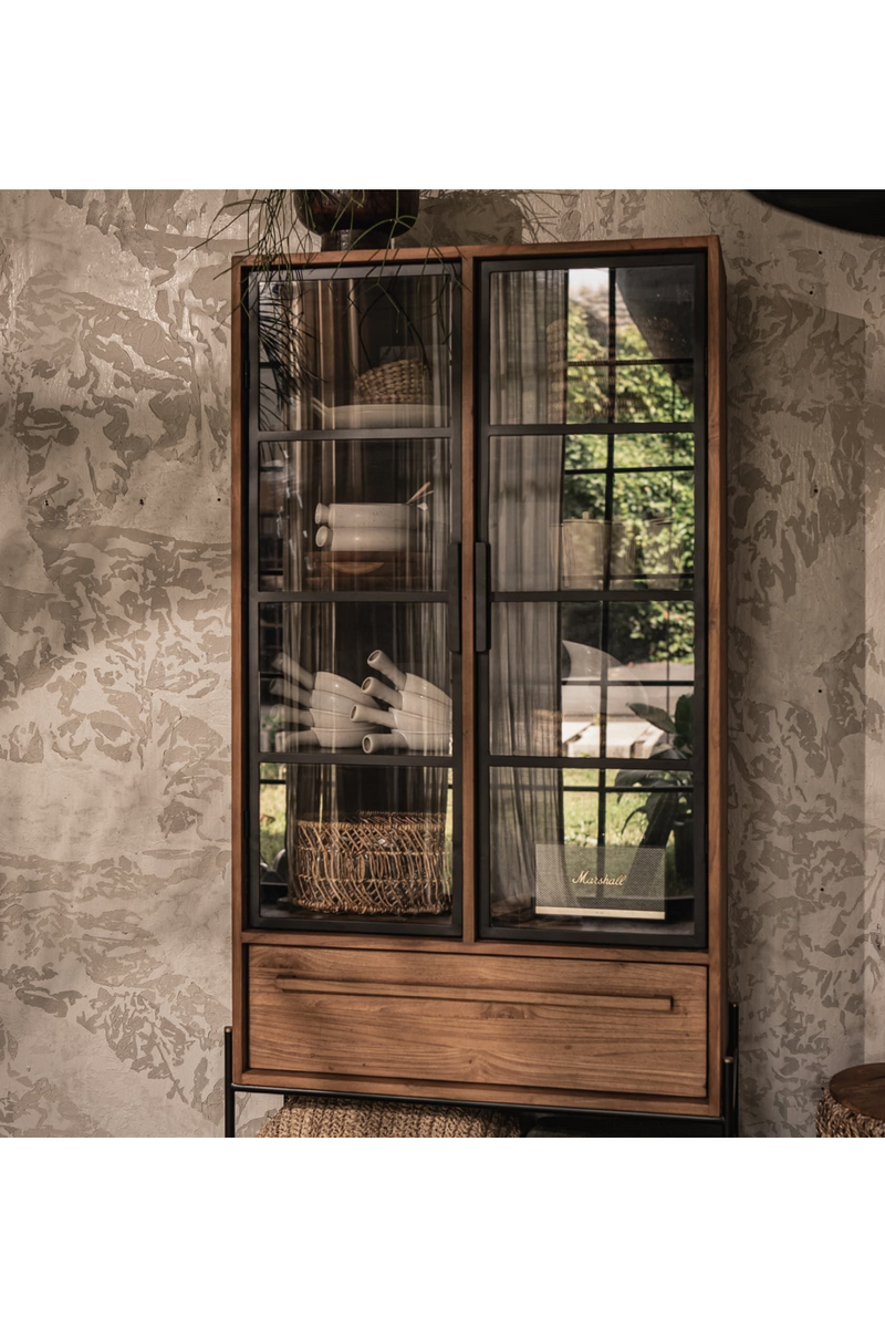 Glass Door Cabinet With Drawer | dBodhi Outline | OROA TRADE