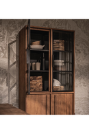 Natural Teak Glass 4-Door Cabinet | dBodhi Outline | Oroatrade.com
