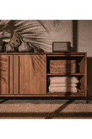 Wooden 2-Door Dresser With Open Shelves | dBodhi Outline | OROA TRADE