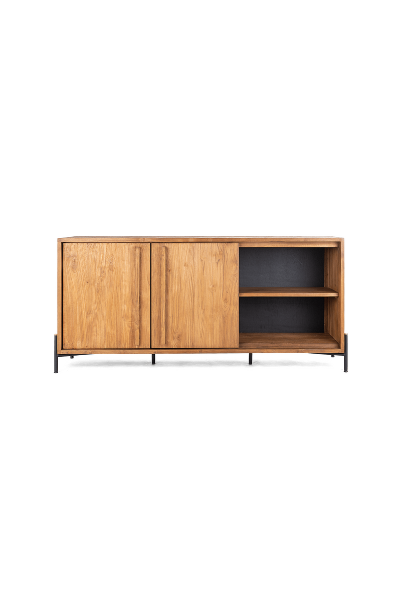Wooden 2-Door Dresser With Open Shelves | dBodhi Outline | OROA TRADE