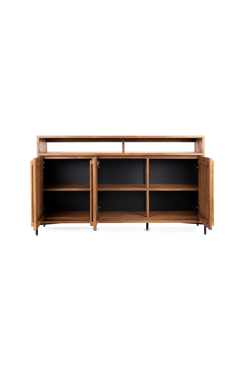 Wooden Farmhouse Sideboard With Open Rack | dBodhi Outline | OROA TRADE