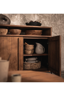 Wooden Farmhouse Sideboard With Open Rack | dBodhi Outline | OROA TRADE