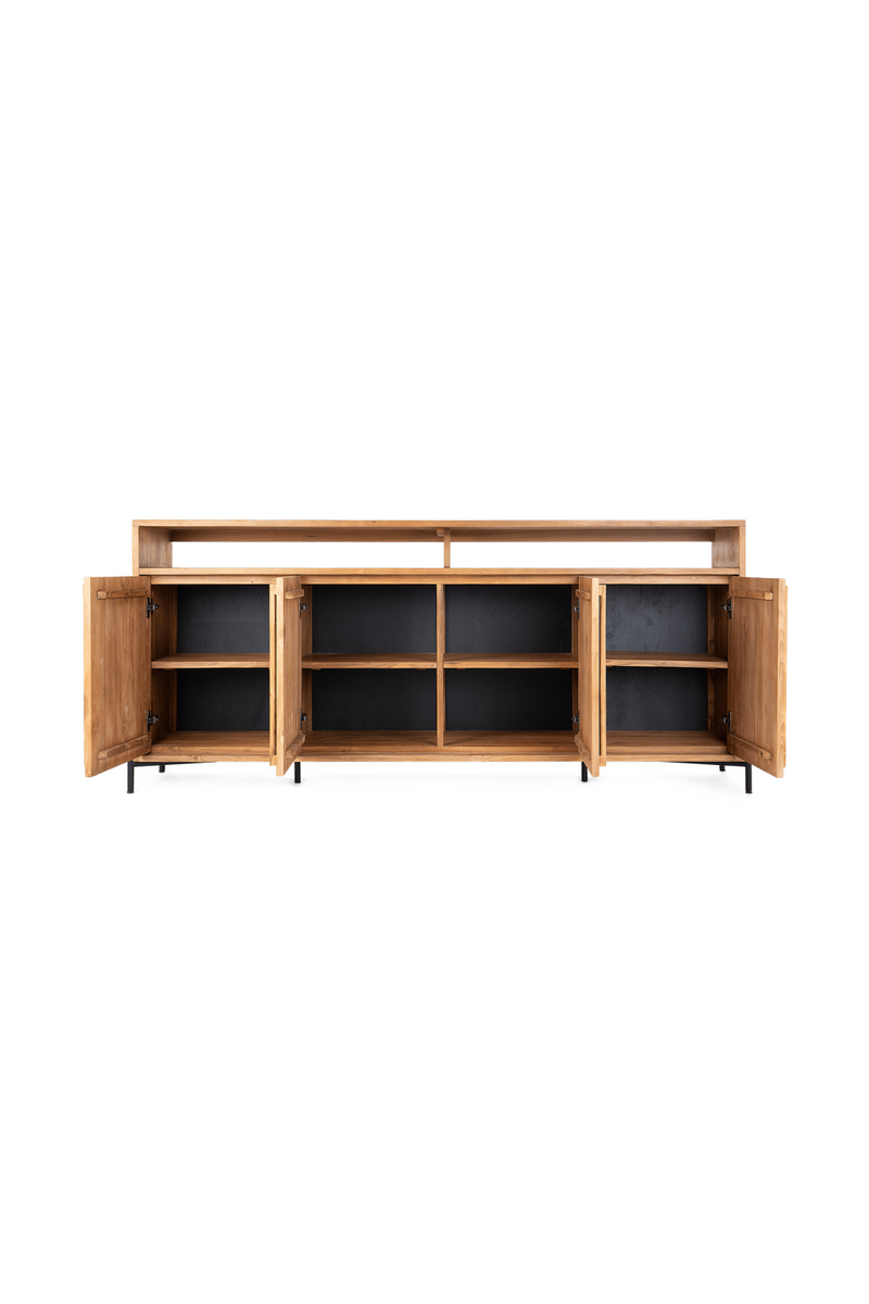 Wooden Farmhouse Sideboard With Open Rack | dBodhi Outline | OROA TRADE