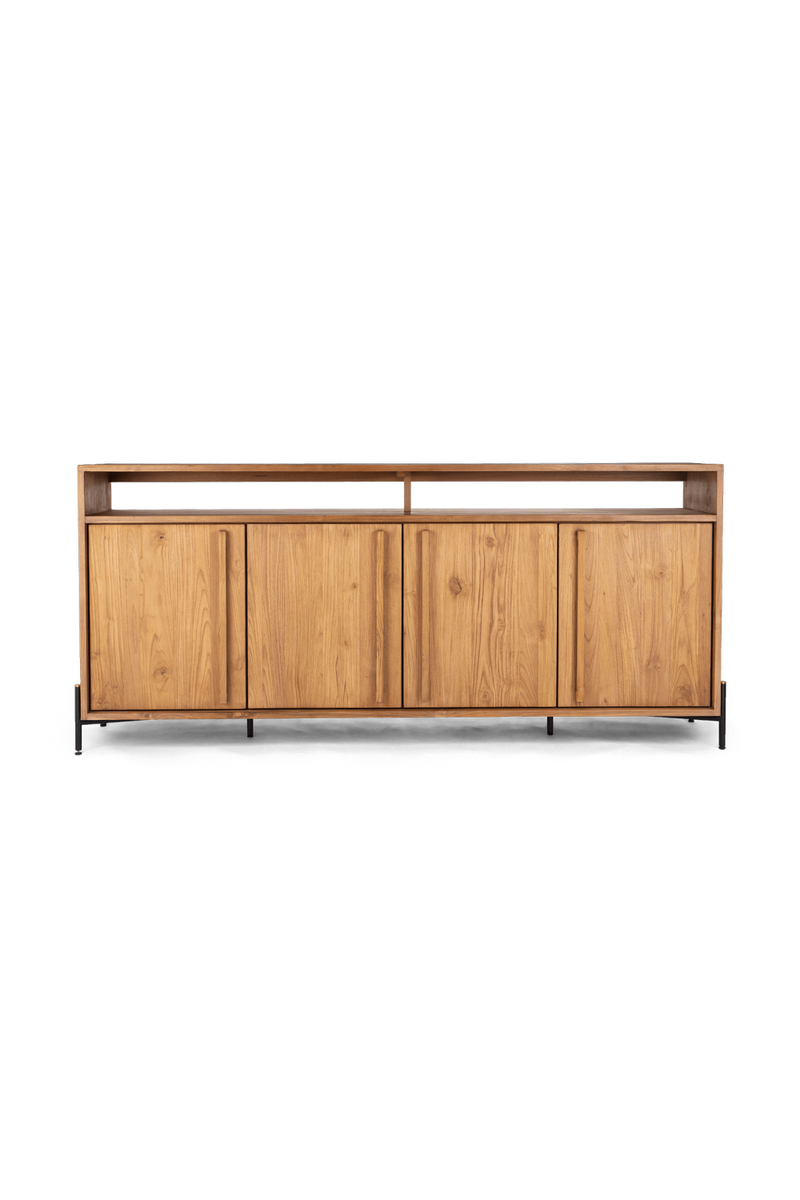 Wooden Farmhouse Sideboard With Open Rack | dBodhi Outline | OROA TRADE