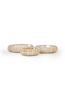Round Pure Abaca Tray Set (3) | dBodhi Krakatao | OROA TRADE