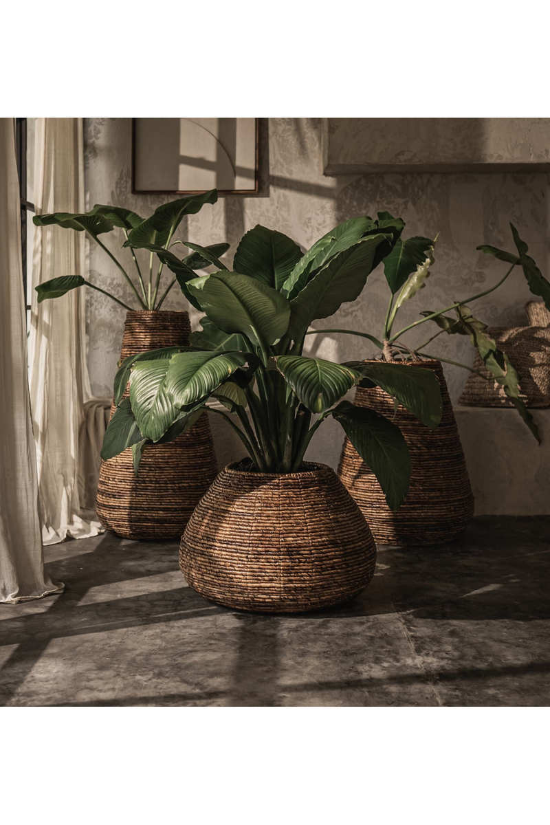Two-Toned Abaca Basket Planter | dBodhi Java | OROA TRADE