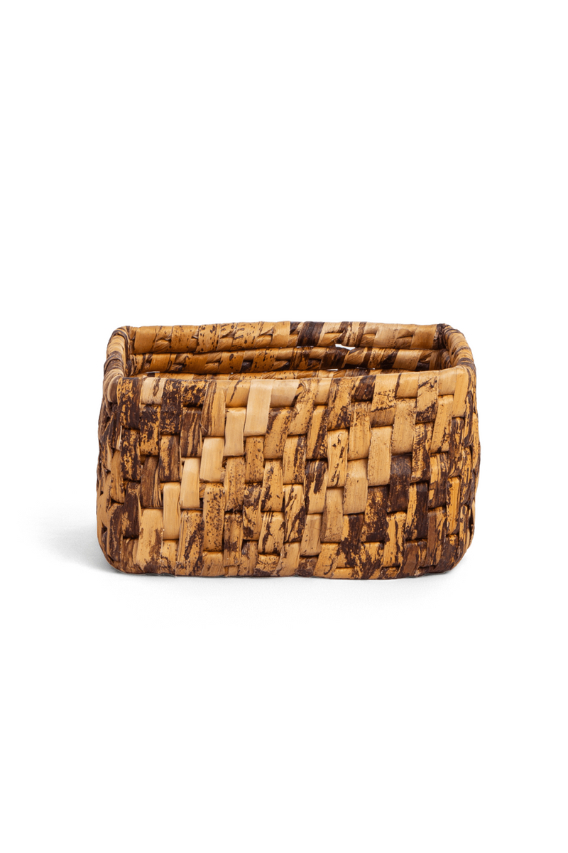 Rectangular Woven Abaca Low Basket | dBodhi Semeru | OROA TRADE