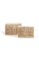 Rectangular Weaved Abaca Basket Set (2) | dBodhi Rinjani | OROA TRADE