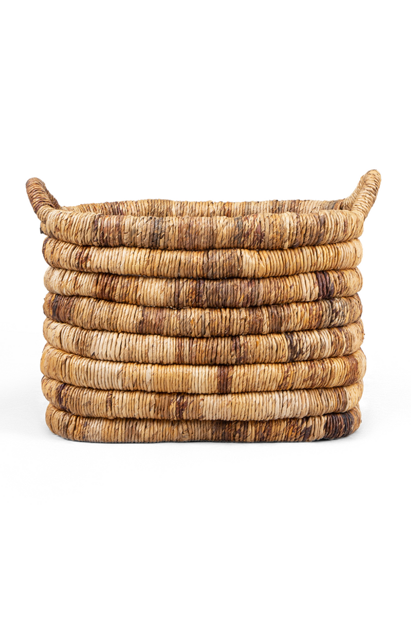 Abaca Basket With Handle | dBodhi Caterpillar Sago | OROA TRADE