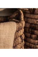 Rectangular Abaca Basket With Handle Set (2) | dBodhi Caterpillar Sago | Oroatrade.com