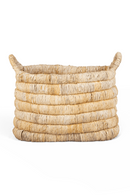 Rectangular Abaca Basket With Handle | dBodhi Caterpillar Sago | Oroatrade.com