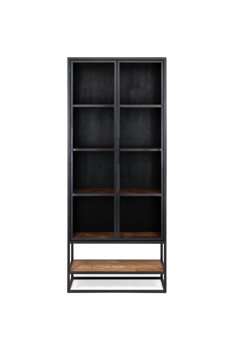 Black Wooden Industrial Display Cabinet | dBodhi Salvage | Oroatrade.com