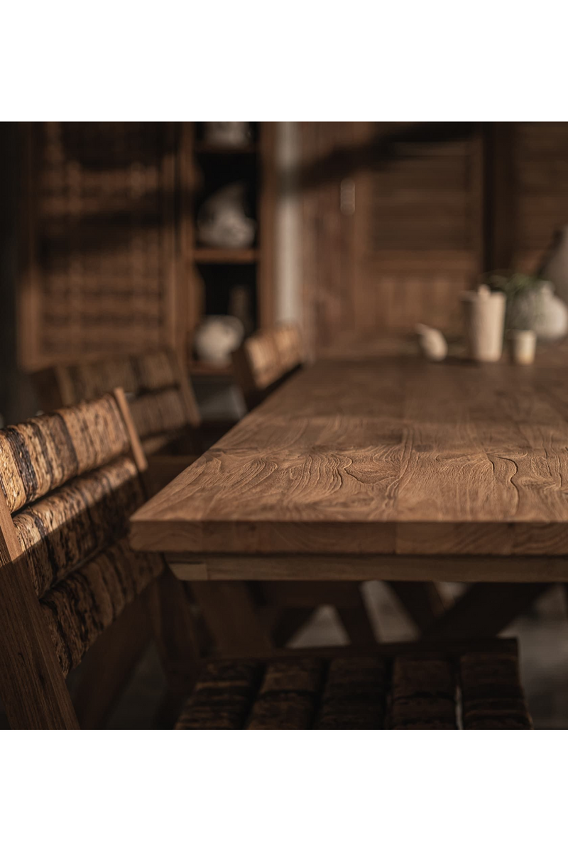 Natural Wooden Matrix Leg Dining Table | dBodhi Xono | Oroatrade.com