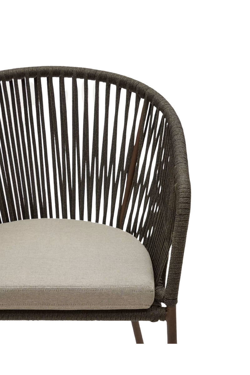 Handwoven Cord Curved Outdoor Chairs (4) | La Forma Yanet | Oroatrade.com