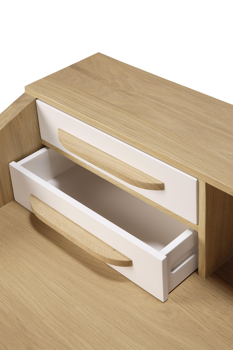 Oak Modern Office Desk | Ethnicraft Origami | Oroatrade.com