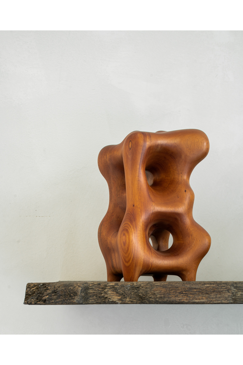 Varnished Sycamore Abstract Sculpture | Ethnicraft Organic | Oroatrade.com