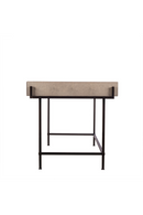 Cream Shagreen Desk with Wooden Drawers | Andrew Martin Mabel