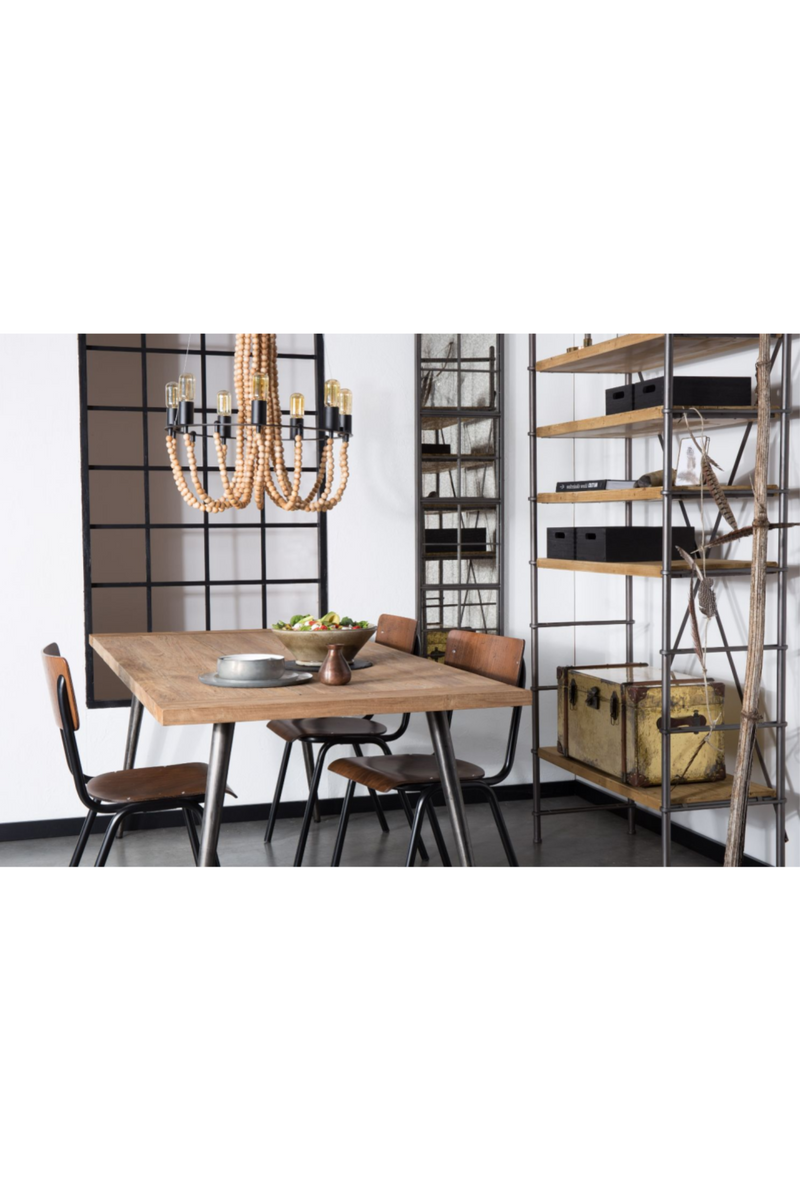 Dark Wooden Dining Chairs (4) | Dutchbone Scuola | Oroatrade.com