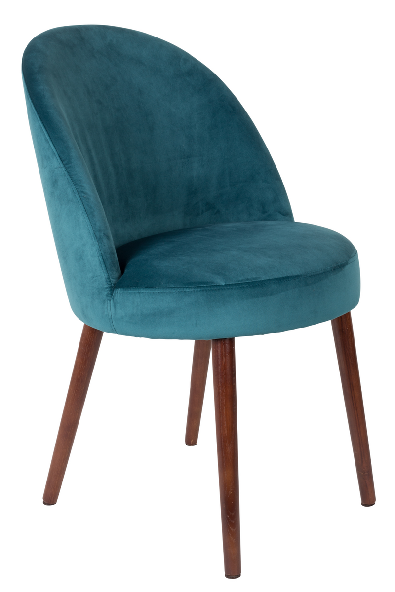 Blue Velvet Dining Chairs (2) | Dutchbone Barbara | Oroatrade.com