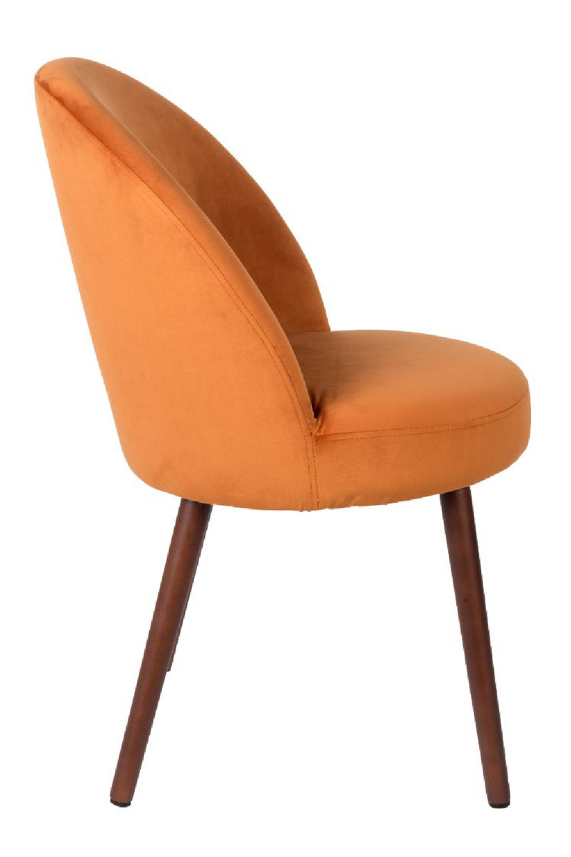 Orange Velvet Dining Chairs (2) | Dutchbone Barbara | Oroatrade.com