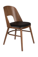 Mid-Modern Wooden Dining Chairs (2) | Dutchbone Talika | Oroatrade.com