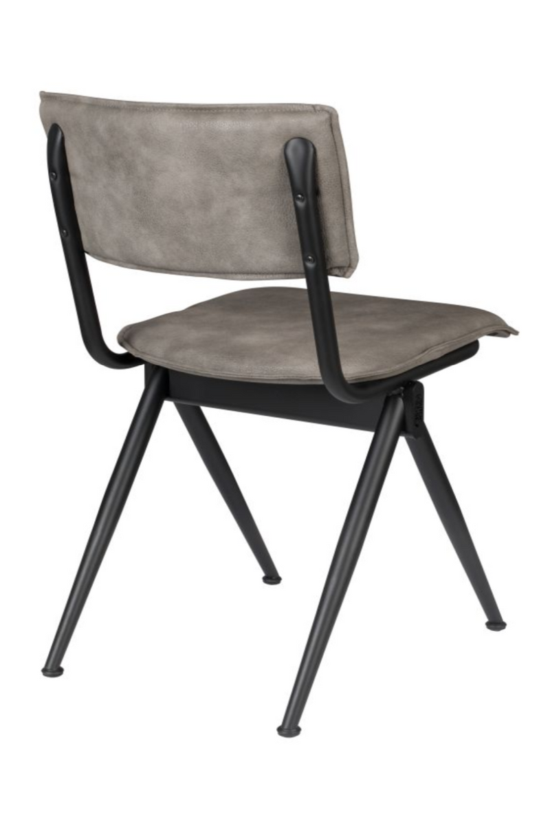 Light Gray Leather Dining Chairs (2) | Dutchbone Willow | Oroatrade.com
