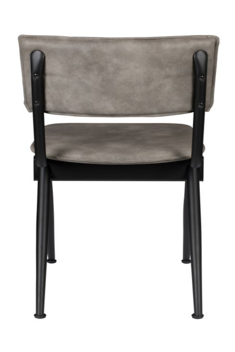 Light Gray Leather Dining Chairs (2) | Dutchbone Willow | Oroatrade.com