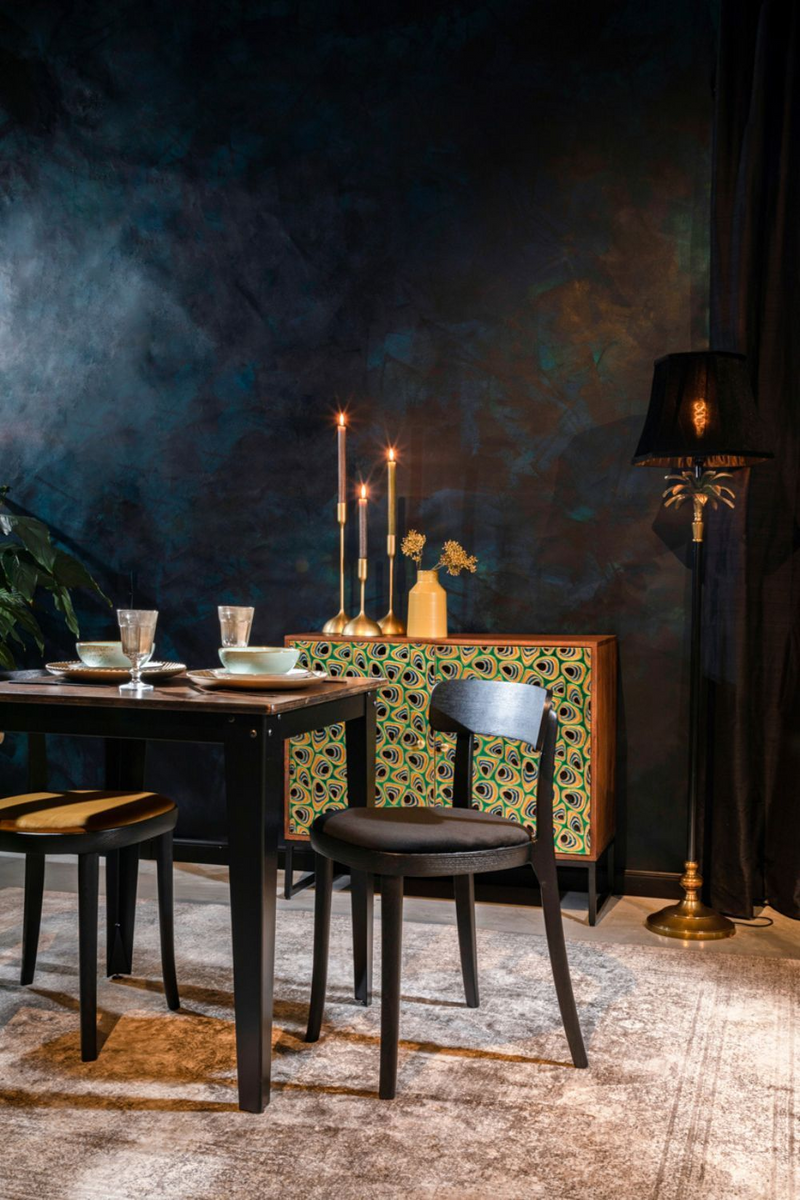 Black Mid-Modern Dining Chairs (2) | Dutchbone Brandon | Oroatrade.com