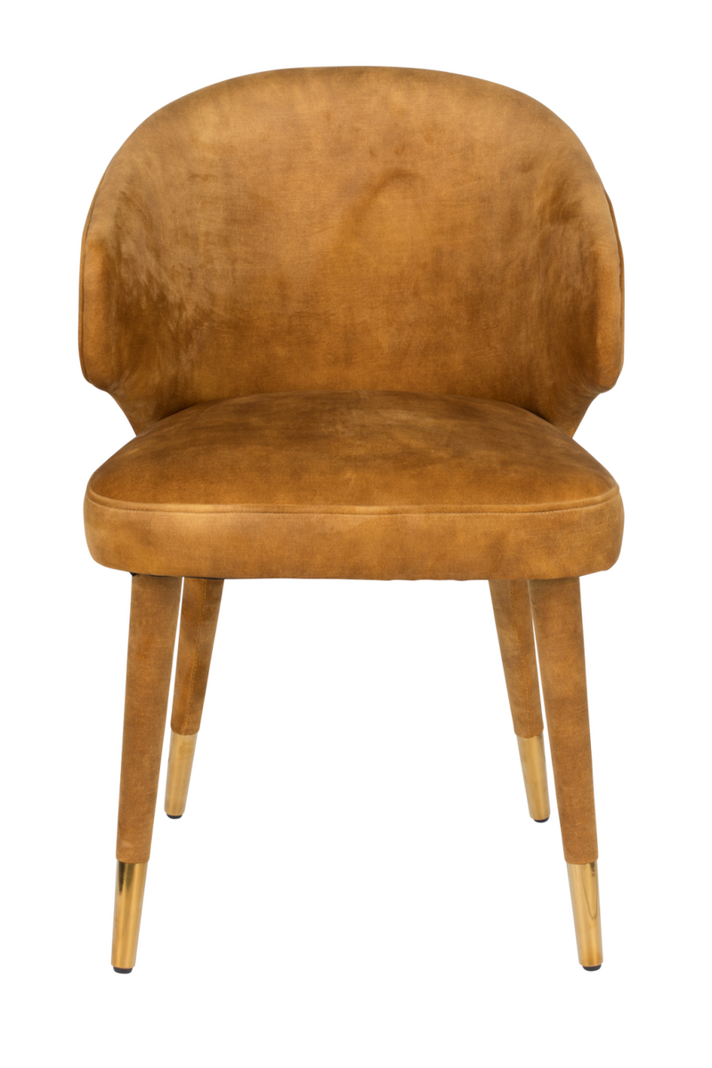 Curved Back Upholstered Chair | Dutchbone Lunar | Oroatrade.com